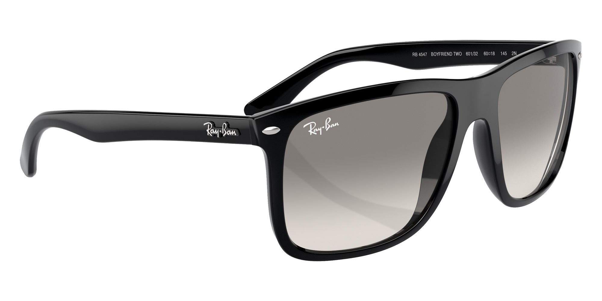 Ray-Ban® RB4547 RB4547 601/32 60 Sunglasses - Black