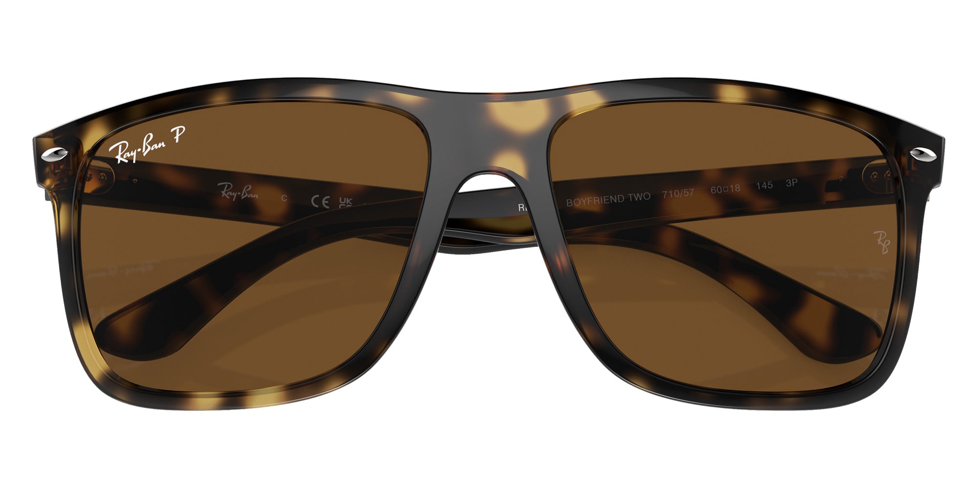 Ray-Ban® RB4547 RB4547 710/57 57 Sunglasses - Havana