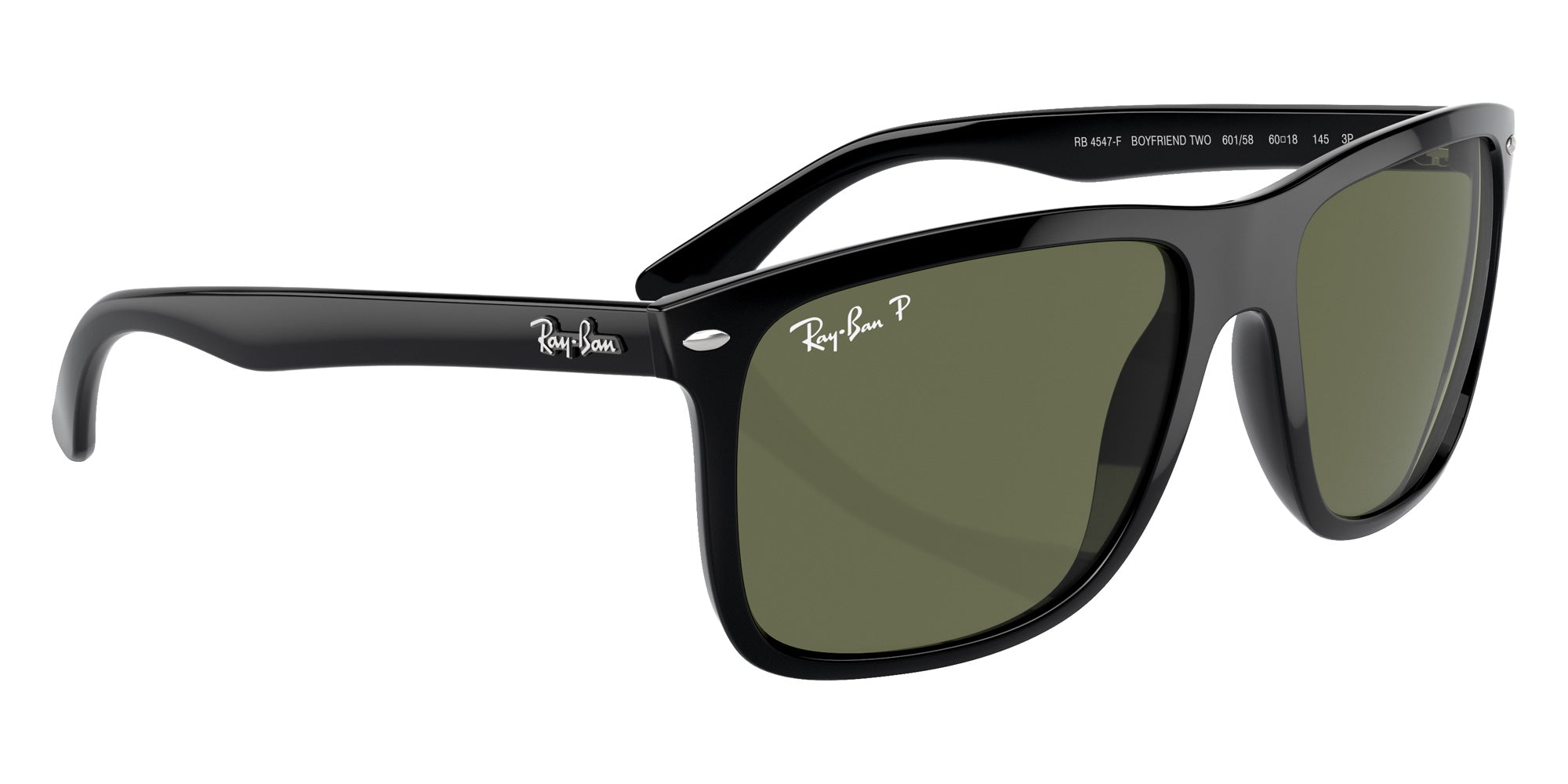Ray-Ban® RB4547F RB4547F 601/58 60 Sunglasses - Black