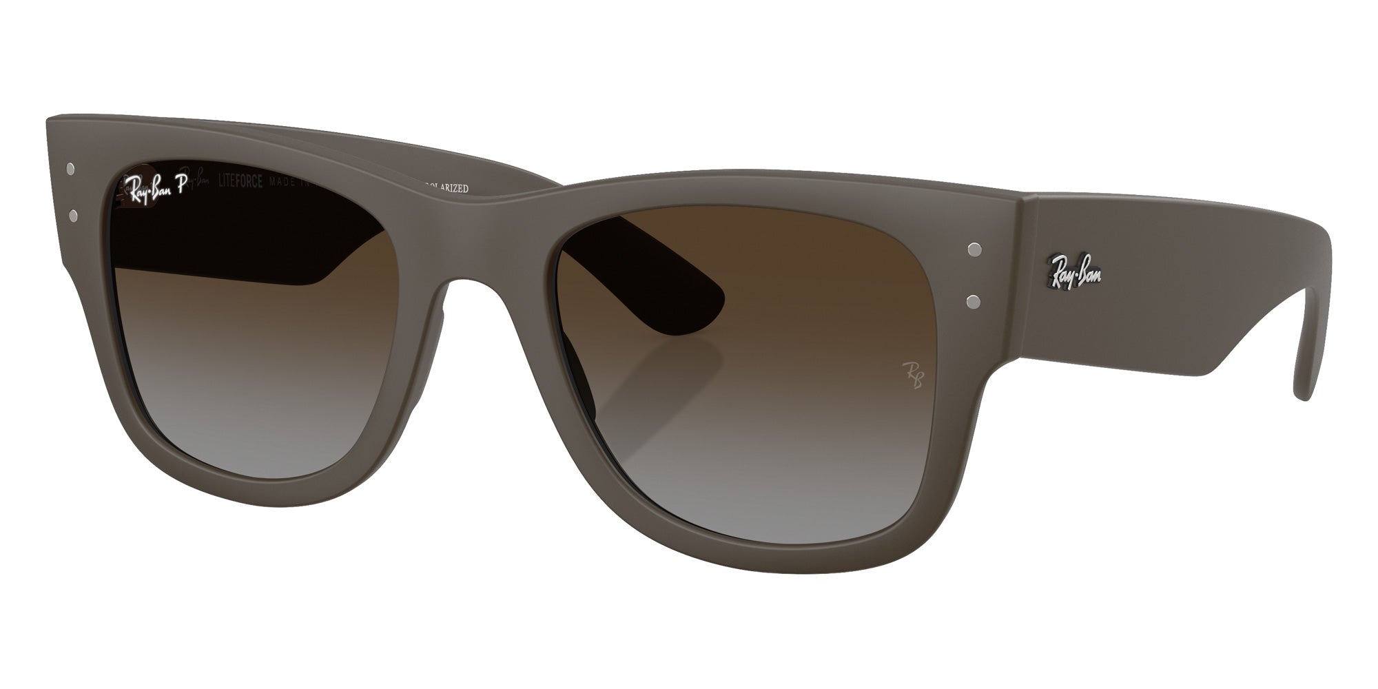 Ray-Ban® RB4840S RB4840S 6124T5 52 Sunglasses - Sand Brown