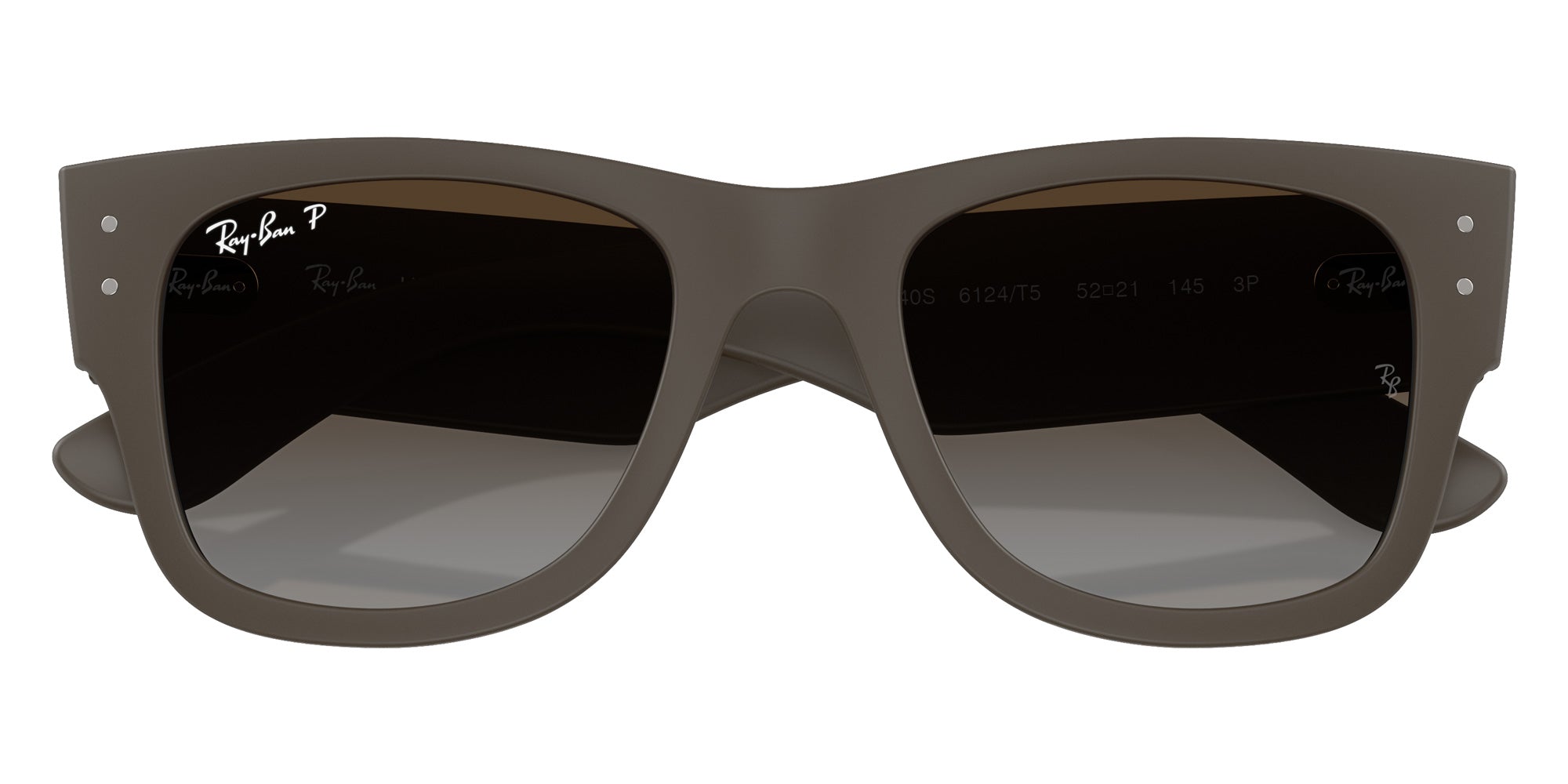 Ray-Ban® RB4840S RB4840S 6124T5 52 Sunglasses - Sand Brown