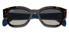 Ray-Ban® RB7681S RB7681S 140171 52 Sunglasses - Havana Gray On Gradient Blue