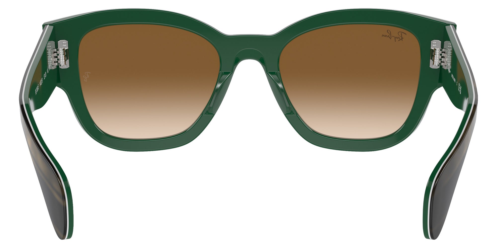 Ray-Ban® RB7681S RB7681S 140251 52 Sunglasses - Striped Green On Green
