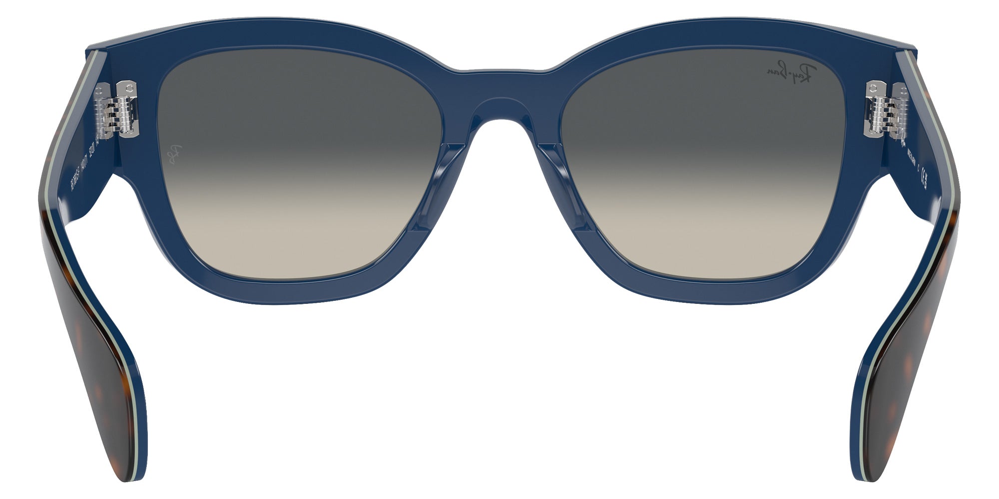 Ray-Ban® RB7681SF RB7681SF 140171 52 Sunglasses - Havana Gray On Gradient Blue
