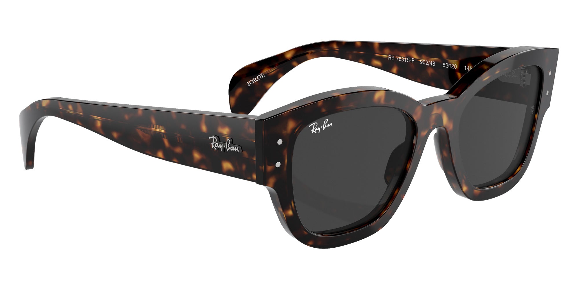 Ray-Ban® RB7681SF RB7681SF 902/48 52 Sunglasses - Havana