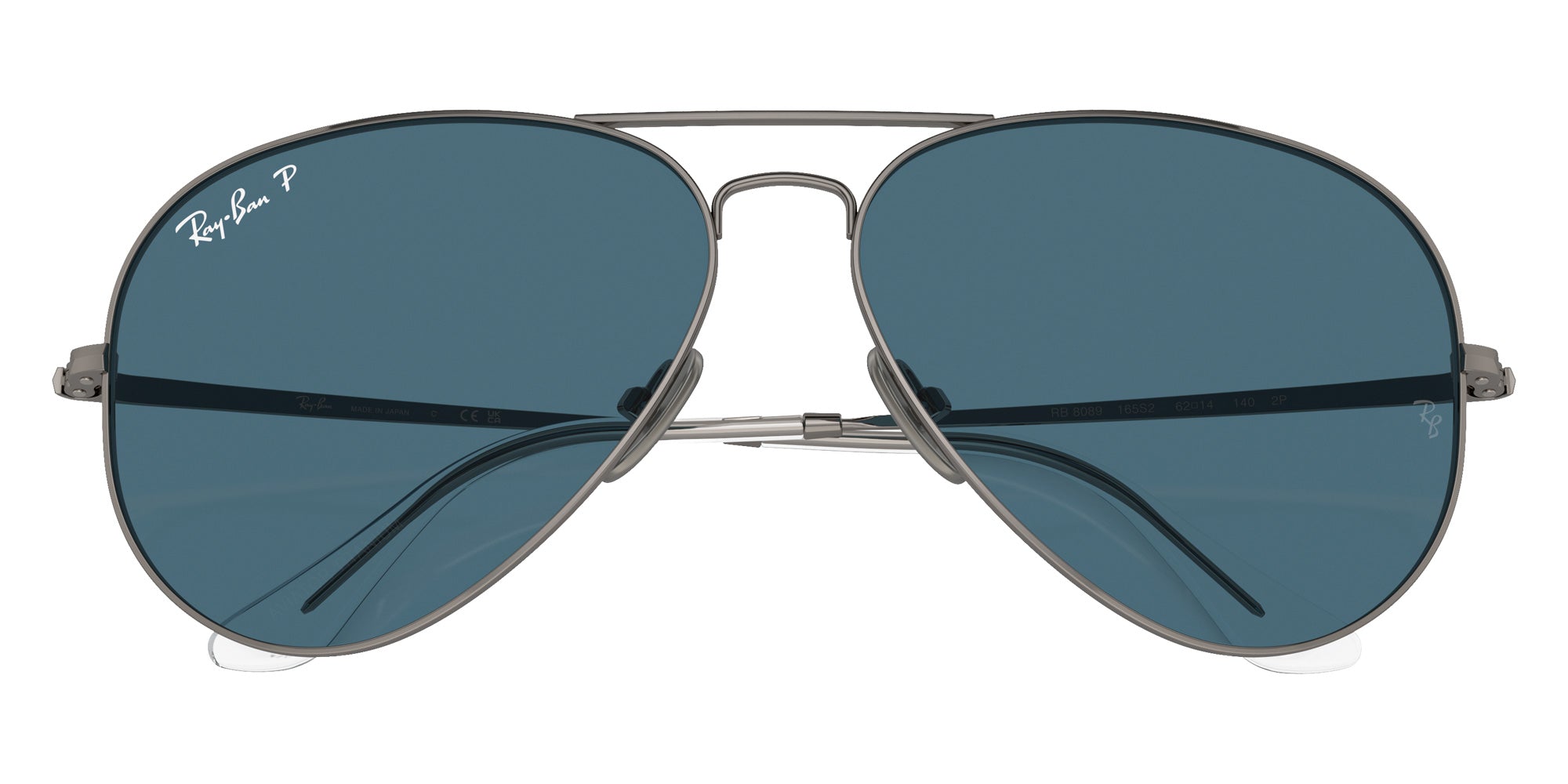 Ray-Ban® RB8089 RB8089 165/S2 62 Sunglasses - Gunmetal
