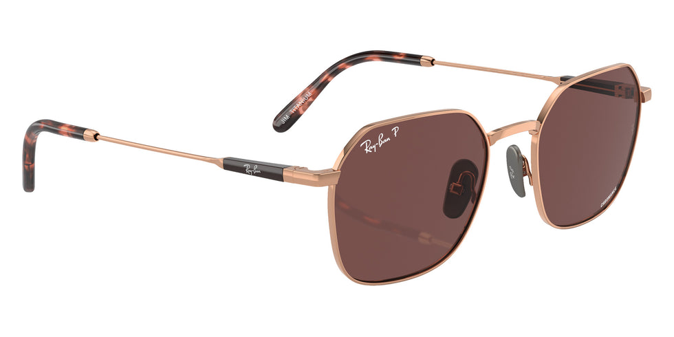 Ray-Ban® RB8094 RB8094 9266AF 53 Sunglasses - Light Brown