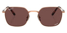 Ray-Ban® RB8094 RB8094 9266AF 53 Sunglasses - Light Brown