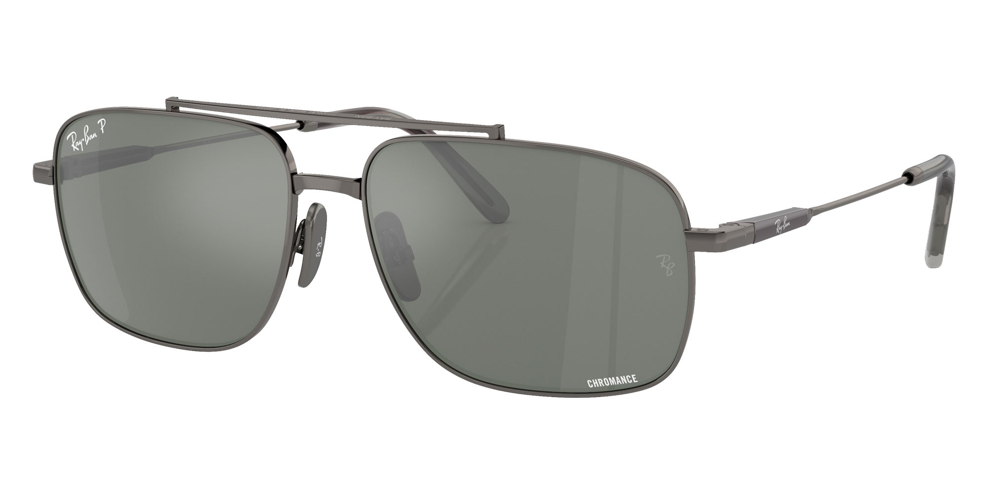 Ray-Ban® RB8096 RB8096 165/GK 59 Sunglasses - Gunmetal