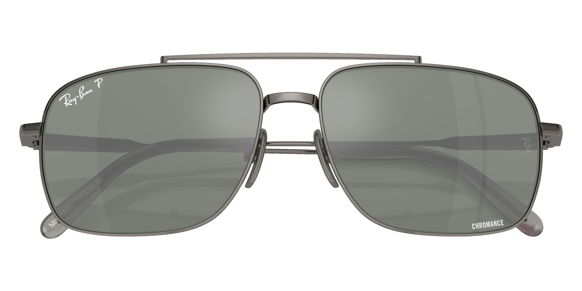Ray-Ban® RB8096 RB8096 165/GK 59 Sunglasses - Gunmetal