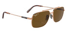 Ray-Ban® RB8096 RB8096 9266AN 59 Sunglasses - Light Brown