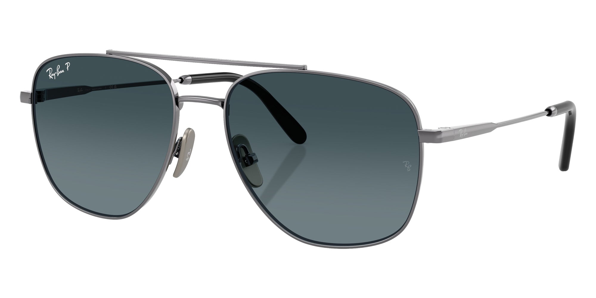 Ray-Ban® RB8097 RB8097 165/S3 59 Sunglasses - Gunmetal