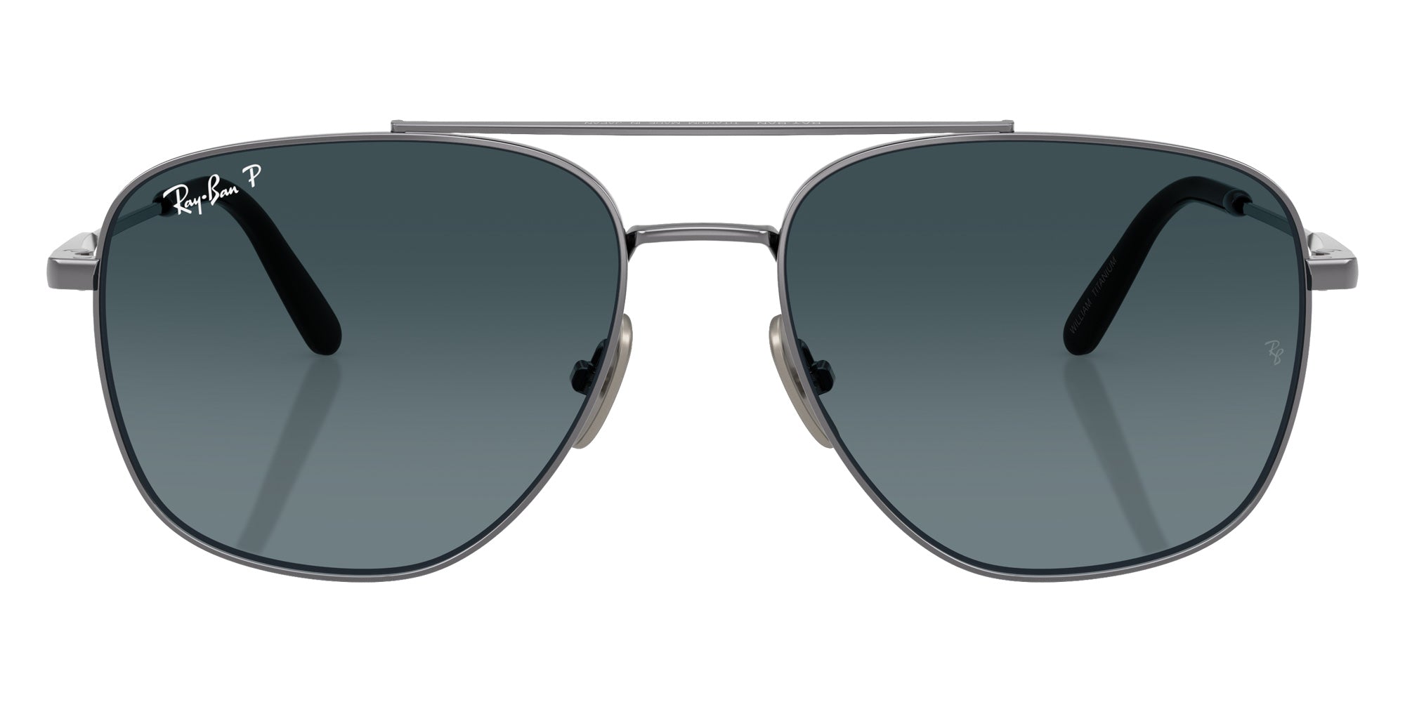 Ray-Ban® RB8097 RB8097 165/S3 59 Sunglasses - Gunmetal