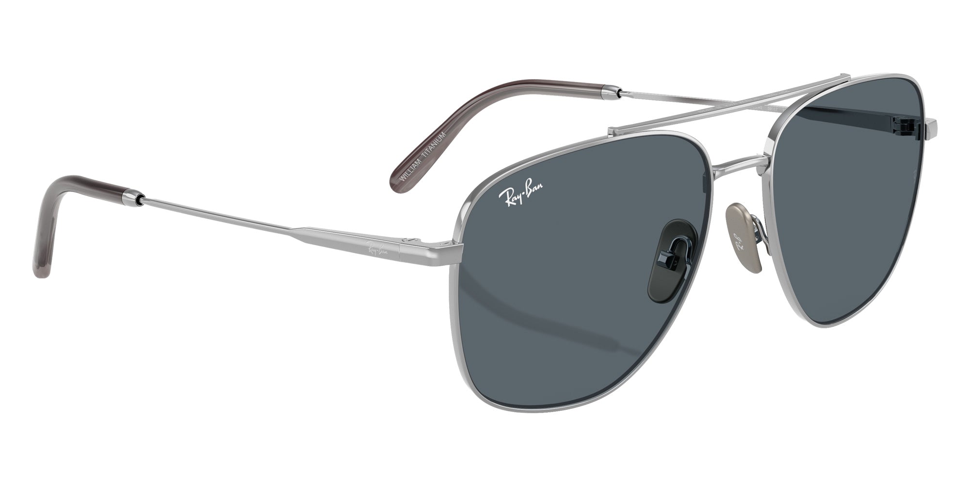 Ray-Ban® RB8097 RB8097 9209R5 59 Sunglasses - Silver