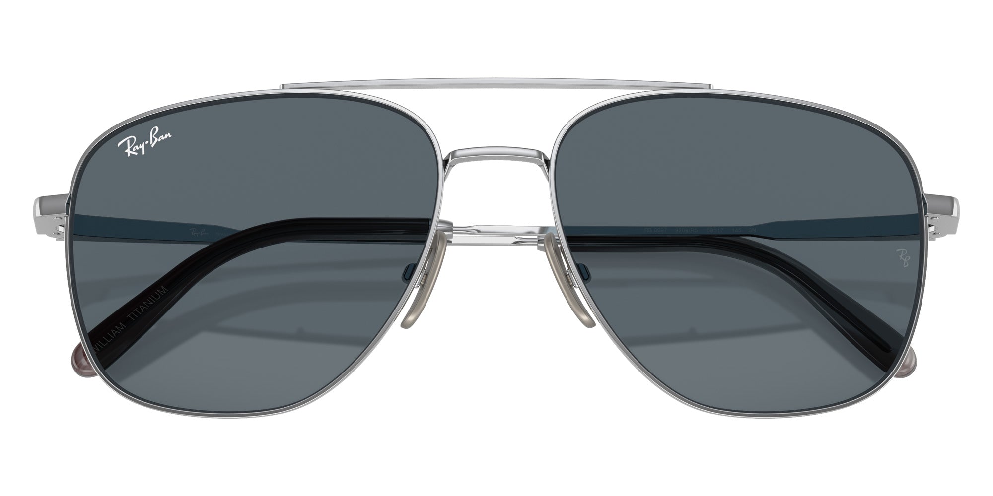 Ray-Ban® RB8097 RB8097 9209R5 59 Sunglasses - Silver