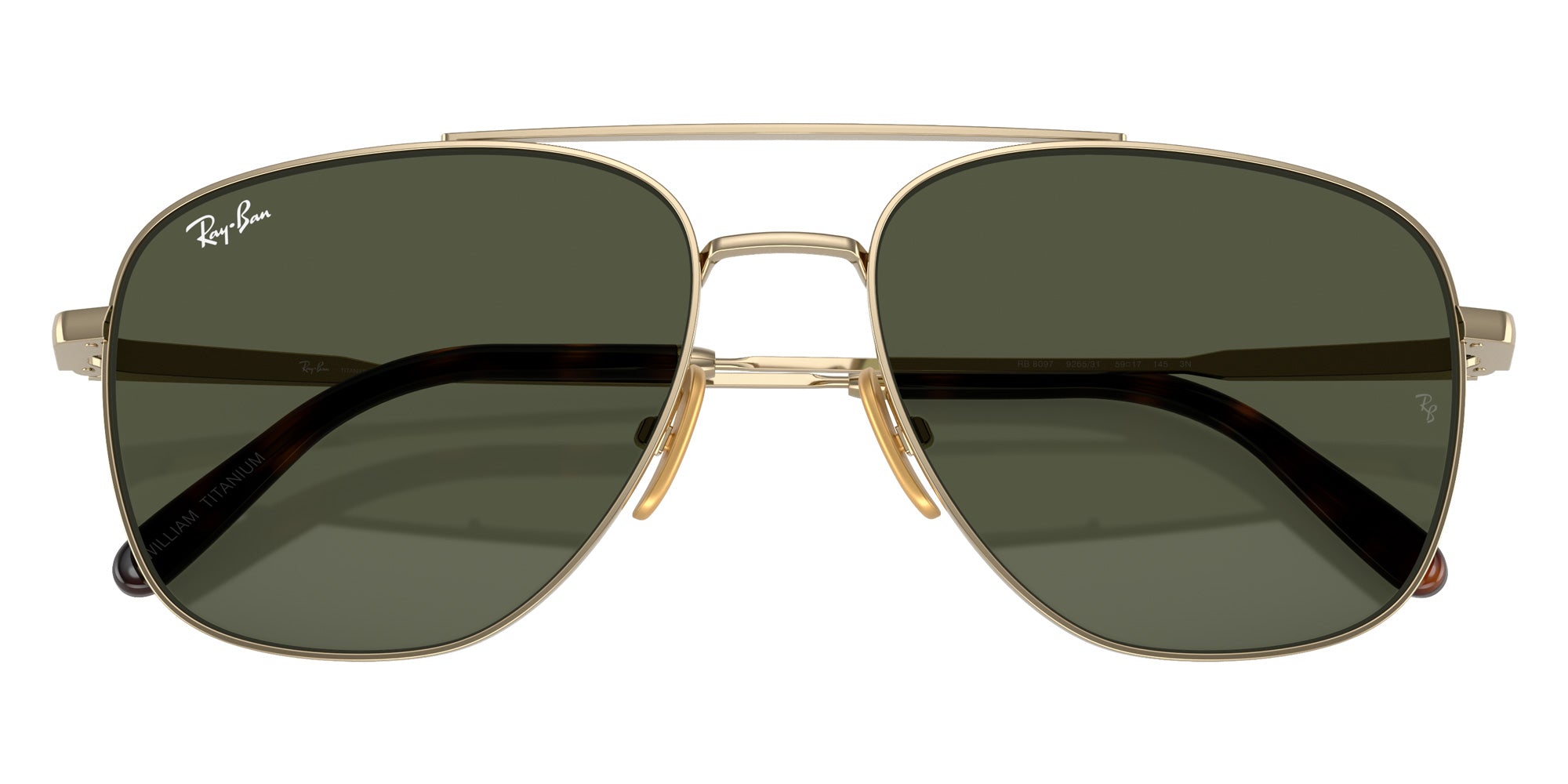Ray-Ban® RB8097 RB8097 926531 59 Sunglasses - Arista Gold