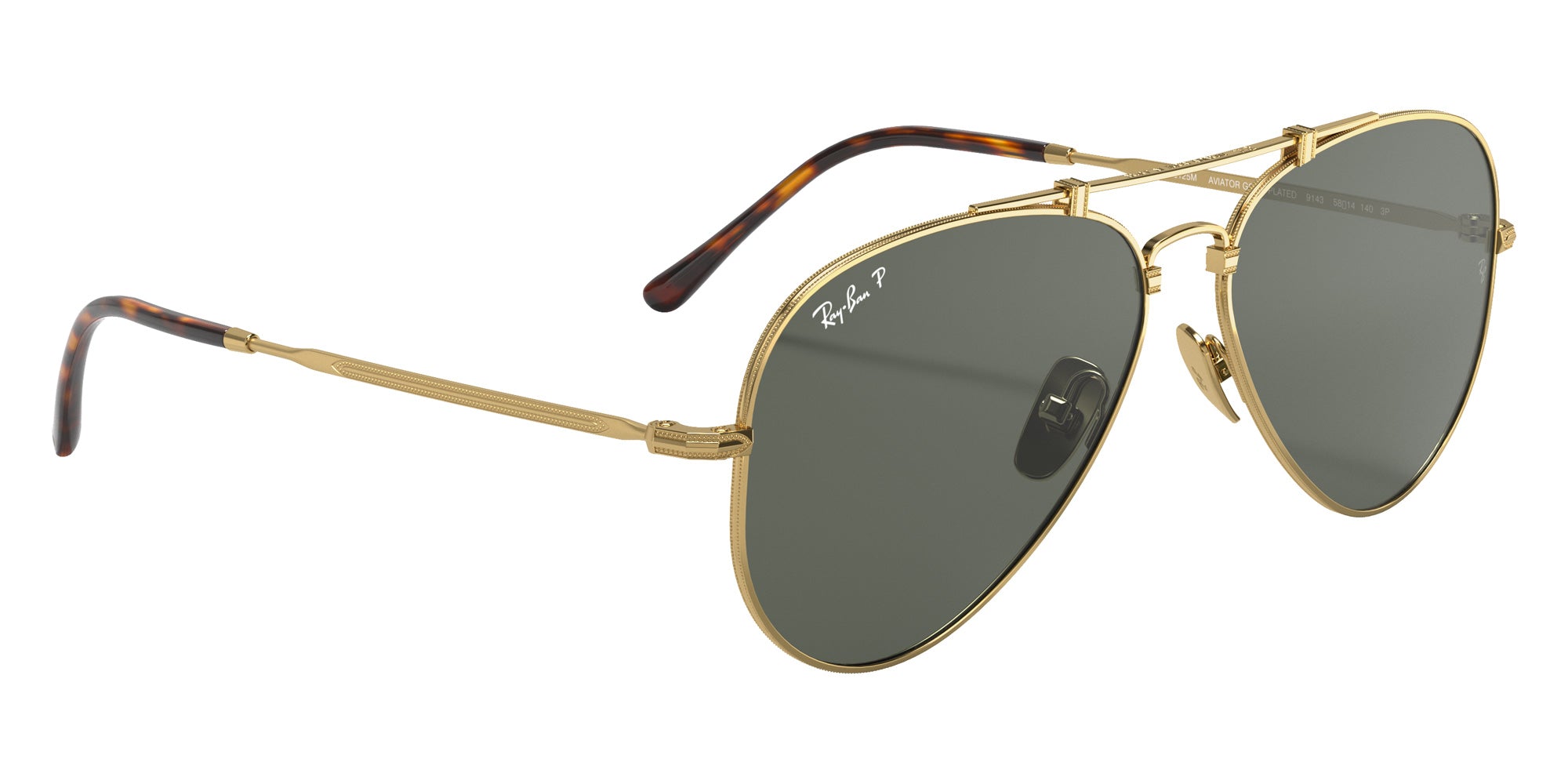 Ray-Ban® RB8125M RB8125M 9143 58 Sunglasses - Gold