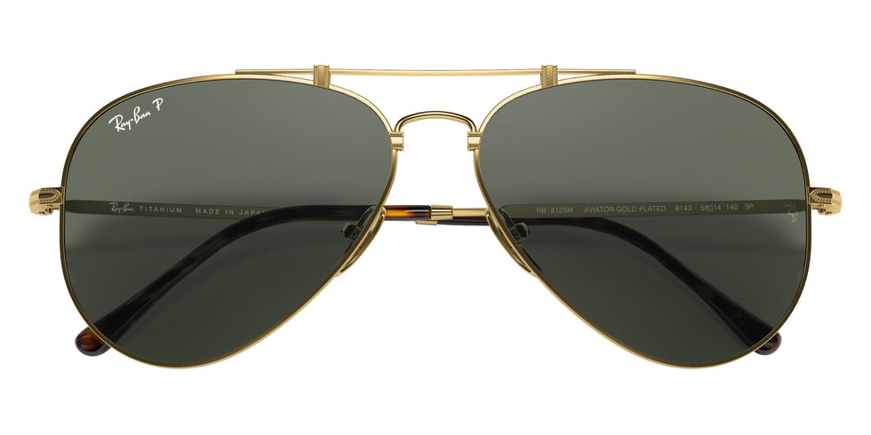 Ray-Ban® RB8125M RB8125M 9143 58 Sunglasses - Gold