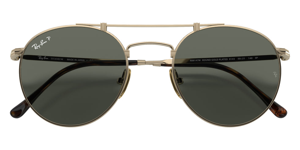 Ray-Ban® RB8147M RB8147M 9143 50 Sunglasses - Gold