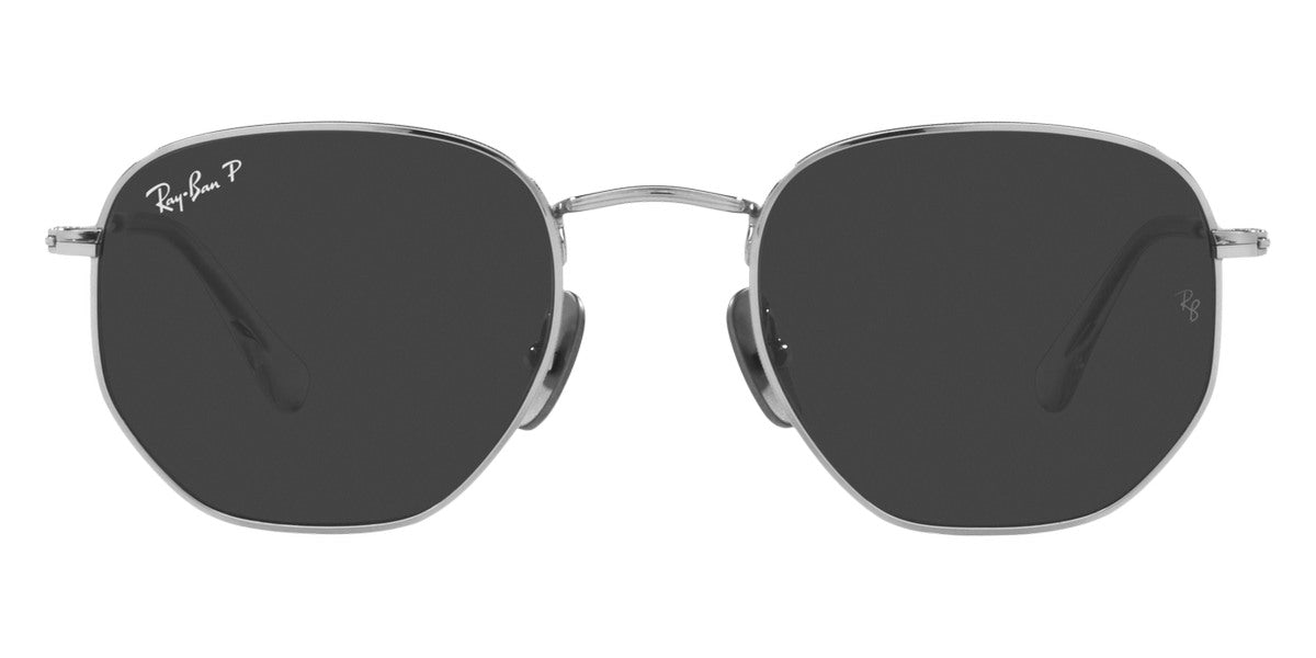 Ray-Ban® HEXAGONAL 0RB8148 RB8148 920948 54 - Silver with Polarized Black lenses Sunglasses
