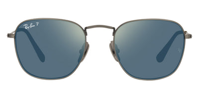 Ray-Ban® Frank RB8157 RB8157 9207T0 48 - Demigloss Antique Gold with Polarized Blue Mirrored Gold lenses Sunglasses