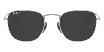 Ray-Ban® FRANK 0RB8157 RB8157 920948 51 - Silver with Polarized Black lenses Sunglasses