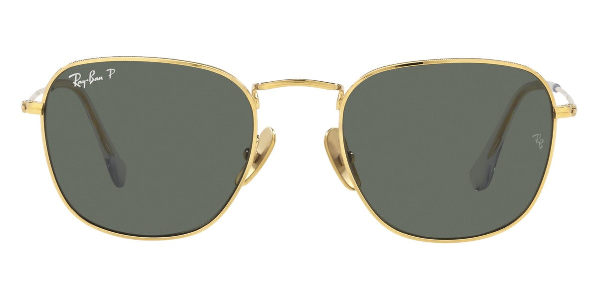 Ray-Ban® FRANK 0RB8157 RB8157 921658 51 - Legend Gold with Green - Polarized lenses Sunglasses