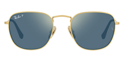 Ray-Ban® FRANK 0RB8157 RB8157 9217T0 51 - Demigloss Brushed Gold with Polarized Blue Mirrored Gold lenses Sunglasses