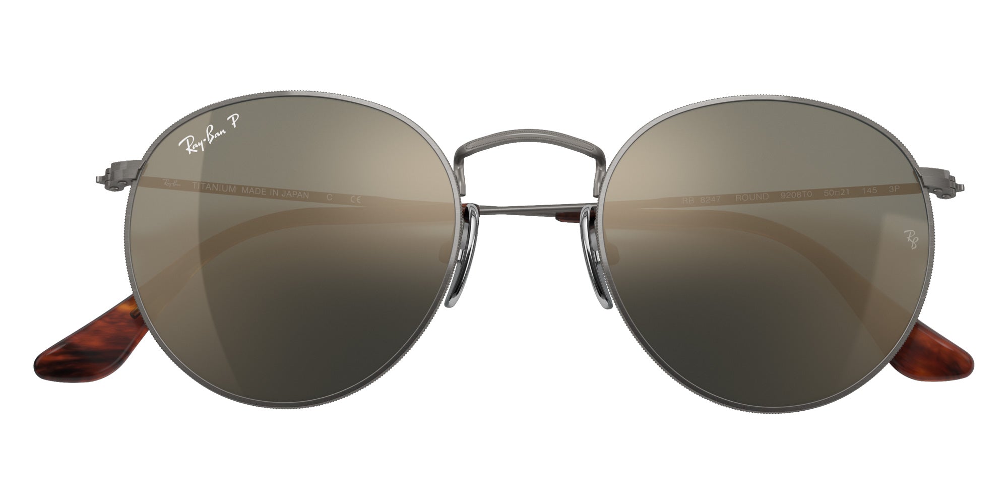 Ray-Ban® RB8247 RB8247 9208T0 50 Sunglasses - Gunmetal