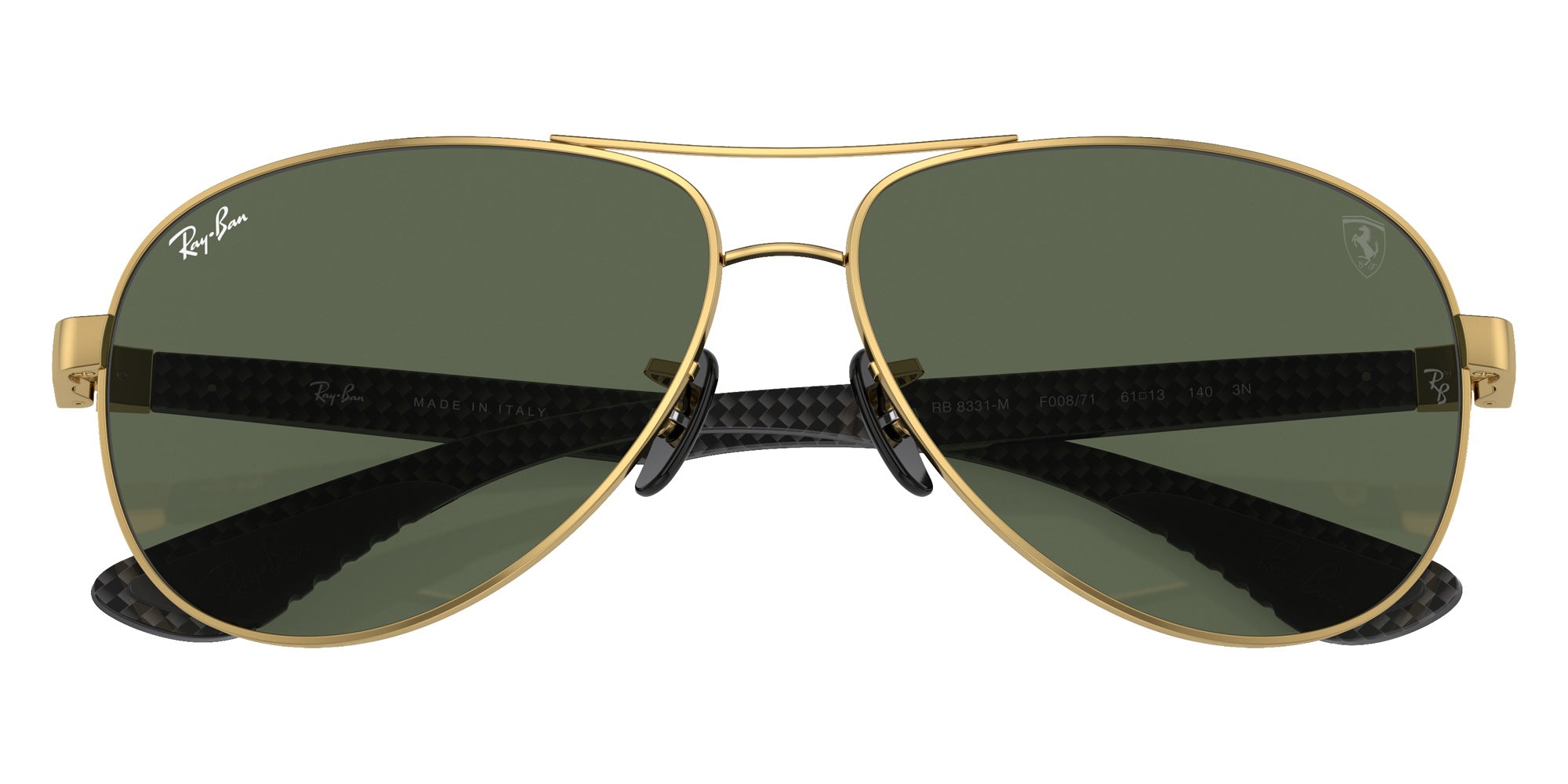 Ray-Ban® RB8331M RB8331M F00871 61 Sunglasses - Dark Carbon