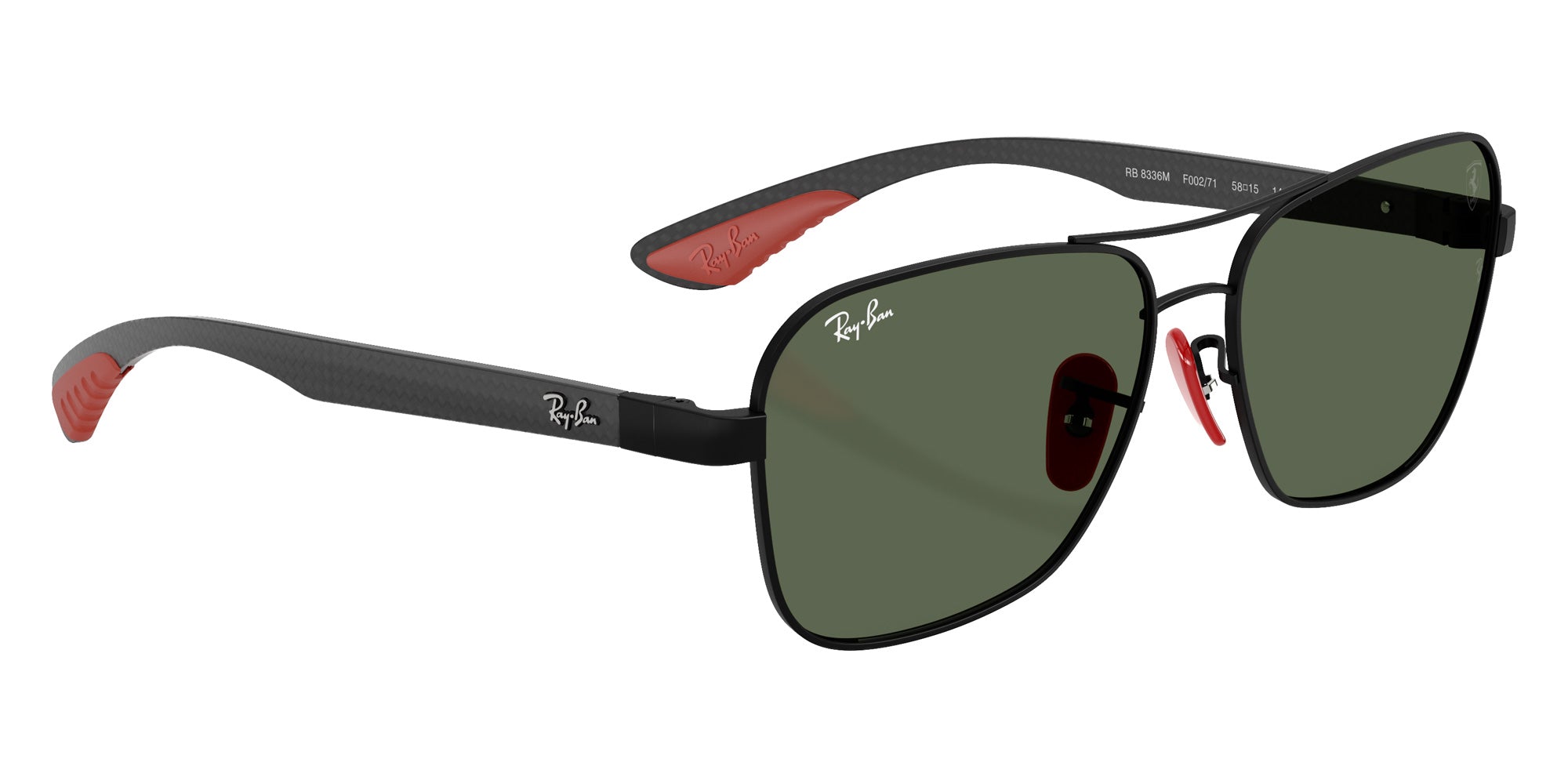 Ray-Ban® RB8336M RB8336M F00271 58 Sunglasses - Dark Carbon
