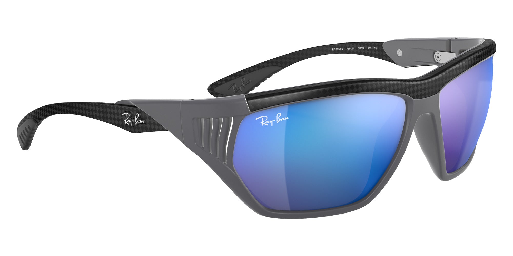 Ray-Ban® RB8359M RB8359M F66455 64 Sunglasses - Black