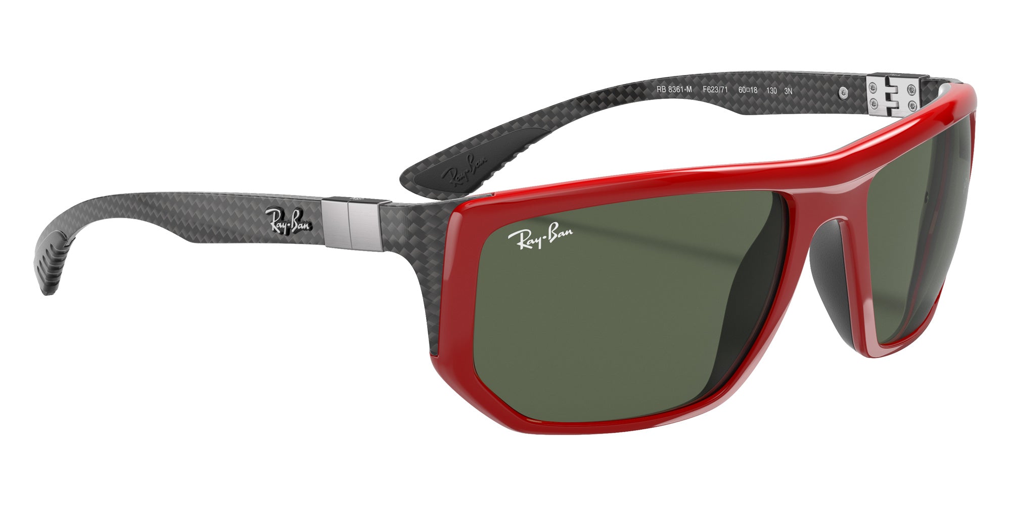Ray-Ban® RB8361M RB8361M F62371 60 Sunglasses - Black