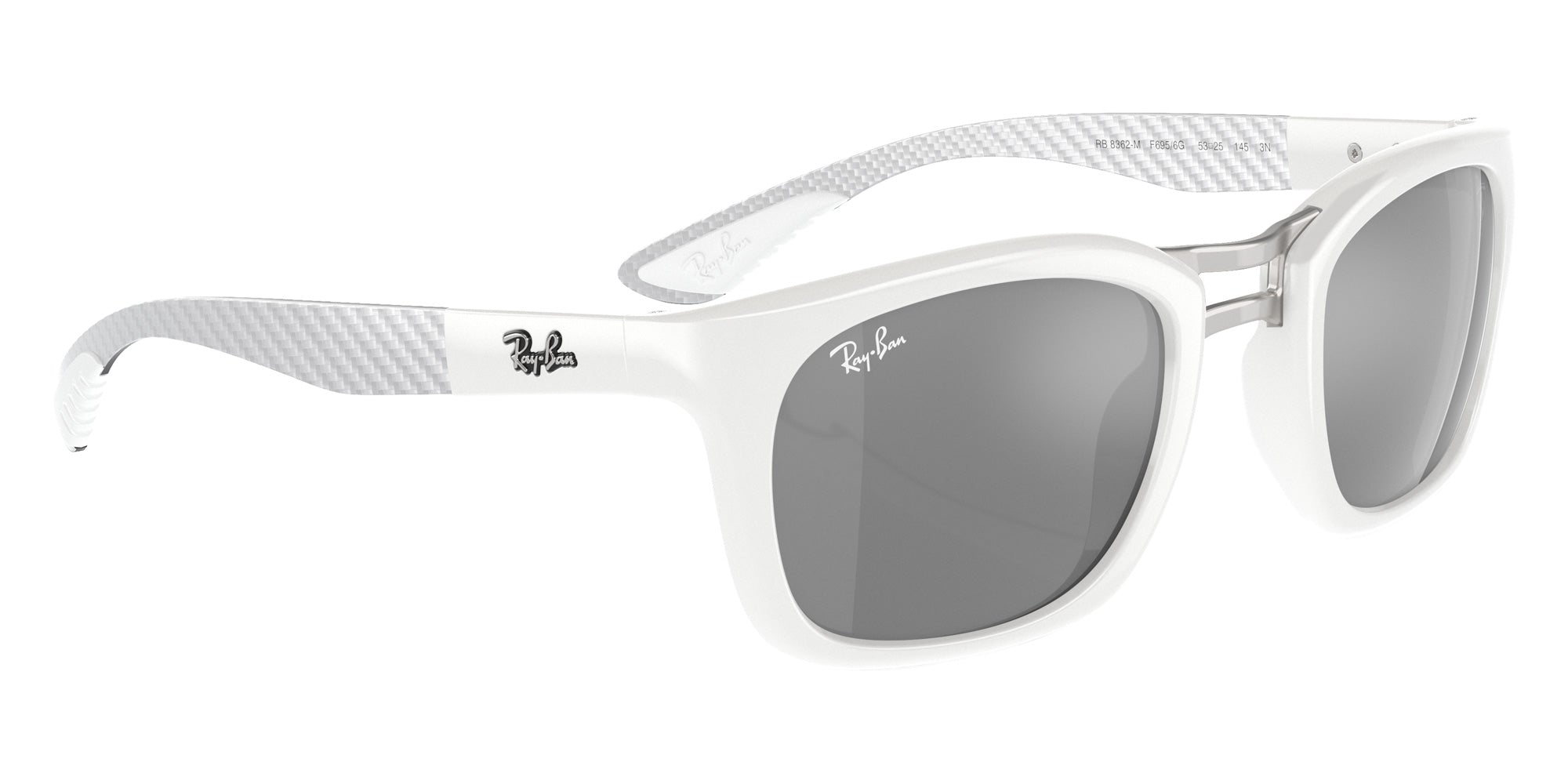 Ray-Ban® RB8362M RB8362M F6956G 53 Sunglasses - Light Carbon