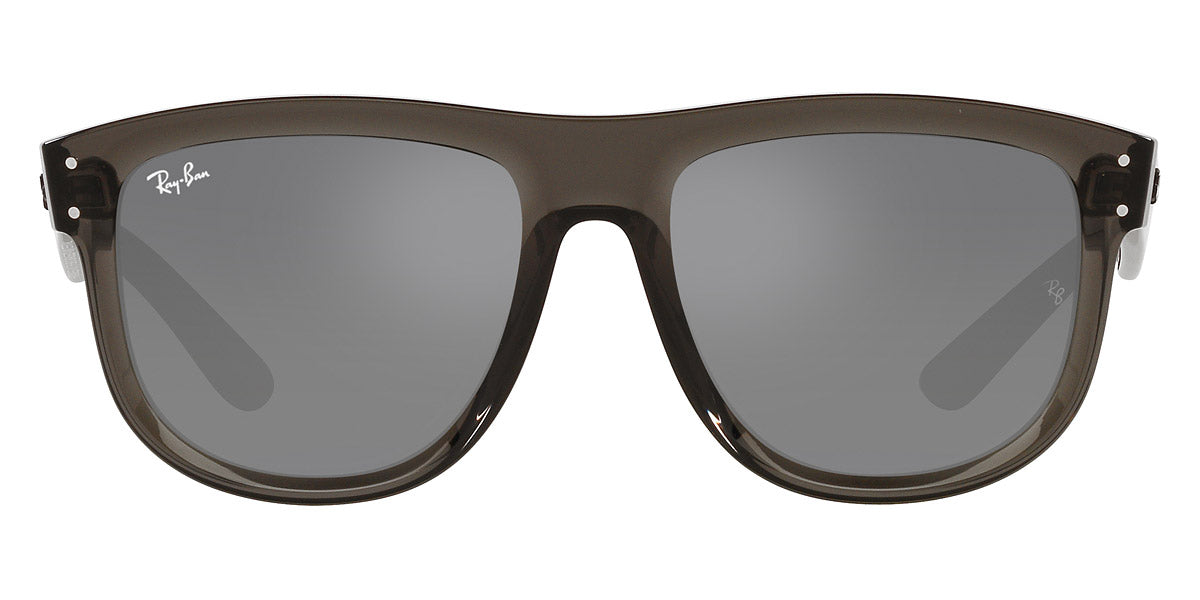 Ray-Ban® BOYFRIEND REVERSE 0RBR0501S RBR0501S 6707GS 56 - Transparent Dark Gray with Silver Mirrored lenses Sunglasses