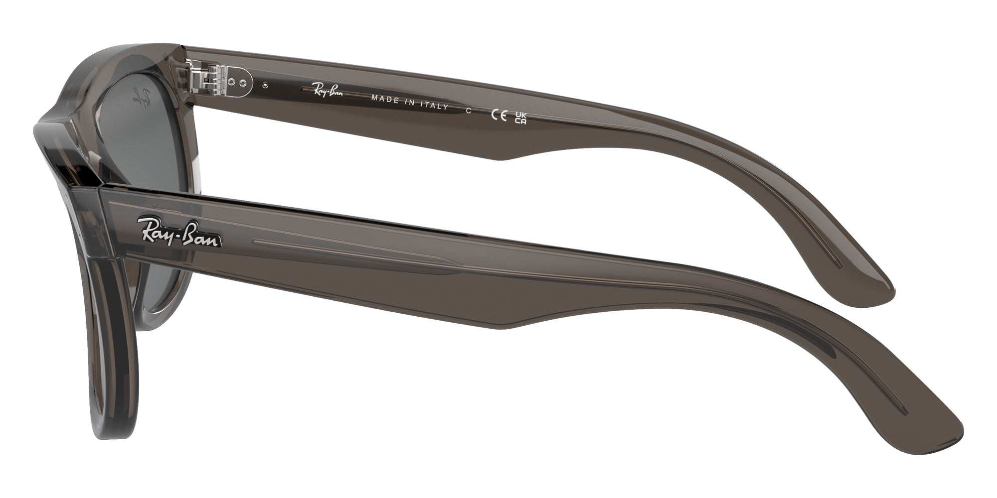 Ray-Ban® RBR0502SF RBR0502SF 6707GR 53 Sunglasses - Transparent Dark Gray