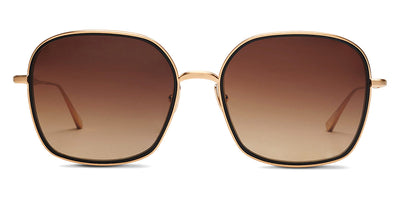 SALT.® RHINE SAL RHINE BGBK 59 - Brushed Gold/Black/Polarized CR39 Brown Gradient Sunglasses
