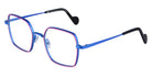 NaoNed® Ribine NAO Ribine 7088 51 - 7088 Bright Pink/Fluorescent Dark Blue Eyeglasses
