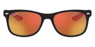 Ray-Ban® Junior New Wayfarer RJ9052Sf RJ9052SF 100S6Q 50 - Matte Black with Brown Mirrored Orange lenses Sunglasses