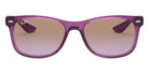 Ray-Ban® Junior New Wayfarer RJ9052Sf RJ9052SF 706468 50 - Transparent Fuchsia with Violet Gradient Brown lenses Sunglasses