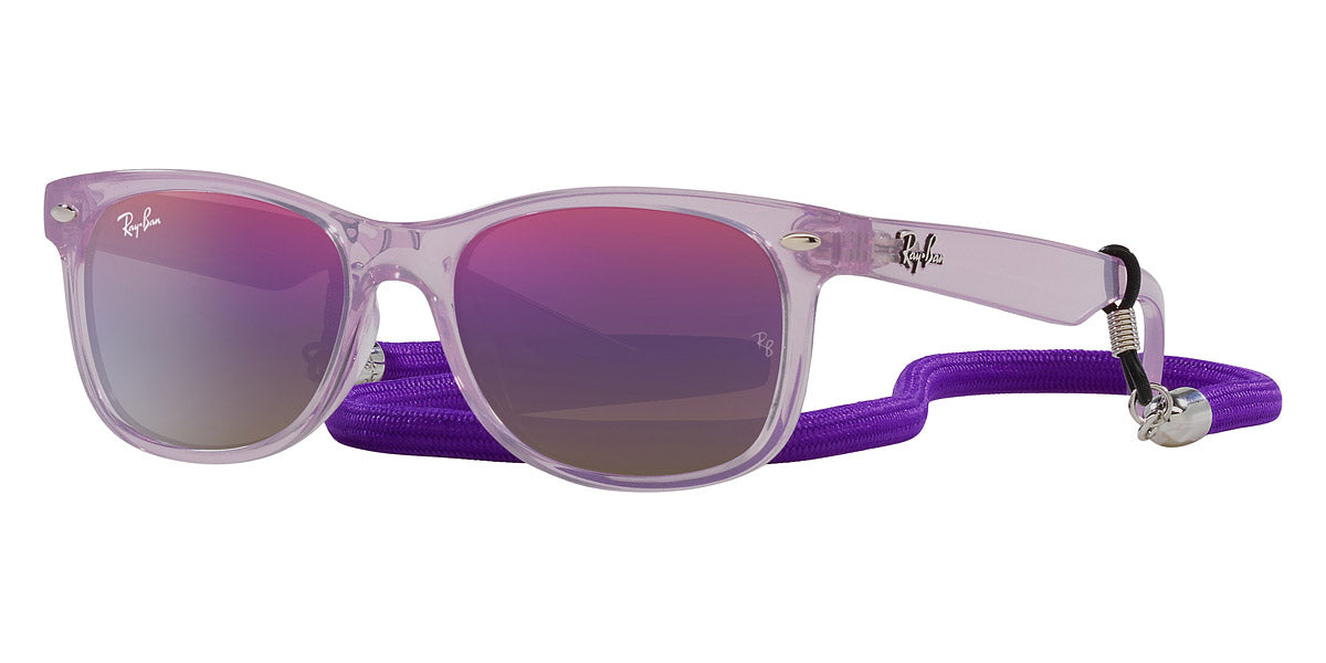 Ray-Ban RB2132 New Wayfarer Sunglasses in Bordeaux/Purple Ray-Ban Sunglasses Polarised New Wayfarer Grey Violet RB  main image 2