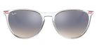 Ray-Ban® Junior Erika RJ9060S RJ9060S 7032B8 50 - Transparent with Brown Gradient Mirrored Silver lenses Sunglasses