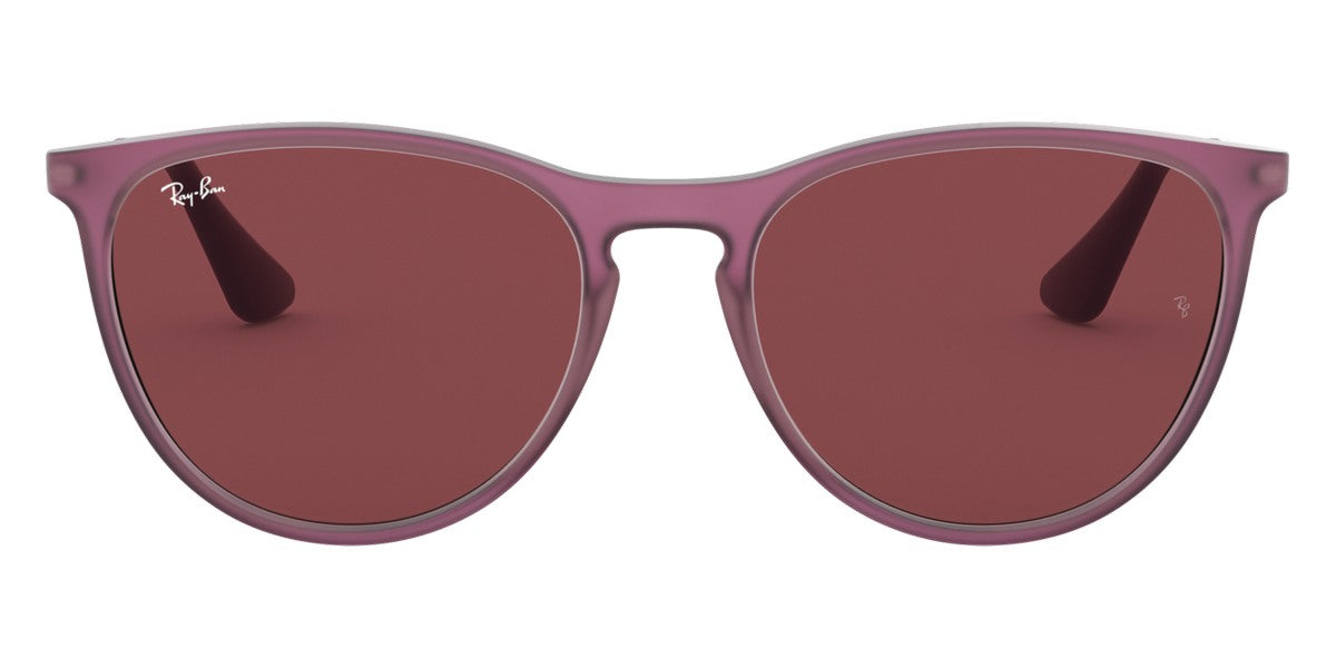 Ray-Ban® JUNIOR ERIKA 0RJ9060SF RJ9060SF 705675 52 - Rubber Transparent Fuchsia with Dark Violet lenses Sunglasses
