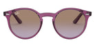 Ray-Ban® RJ9064S RJ9064S 706468 44 - Transparent Fuchsia with Violet Gradient Brown lenses Sunglasses