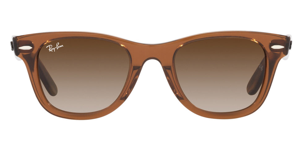 Ray-Ban® Junior Wayfarer RJ9066S RJ9066S 712713 47 - Transparent Brown with Brown Gradient lenses Sunglasses