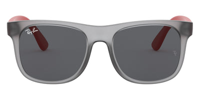 Ray-Ban® JUNIOR JUSTIN 0RJ9069S RJ9069S 705987 48 - Rubber Transparent Gray with Dark Gray lenses Sunglasses