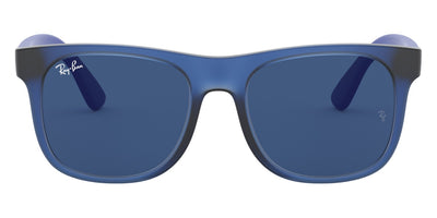 Ray-Ban® JUNIOR JUSTIN 0RJ9069S RJ9069S 706080 48 - Rubber Transparent Blue with Dark Blue lenses Sunglasses