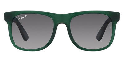 Ray-Ban® JUNIOR JUSTIN 0RJ9069S RJ9069S 7130T3 48 - Opal Green with Gray Polarized lenses Sunglasses