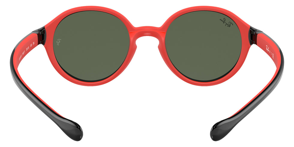 Ray-Ban® RJ9075S RJ9075S 710071 37 Sunglasses - Black On Red