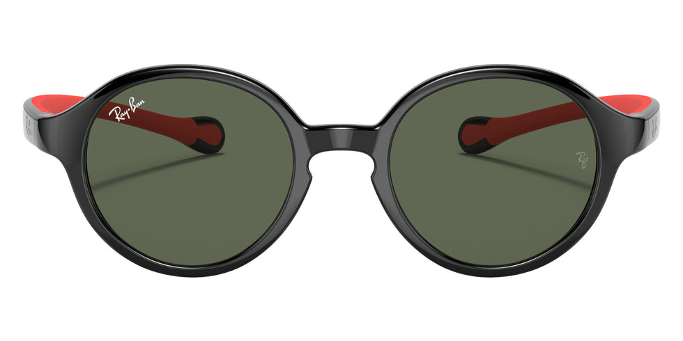Ray-Ban® RJ9075S RJ9075S 710071 37 Sunglasses - Black On Red